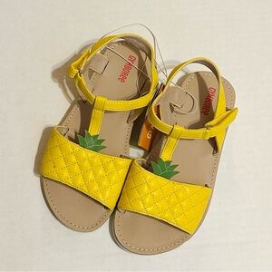 Gymboree Pineapple Accent Yellow Sandals